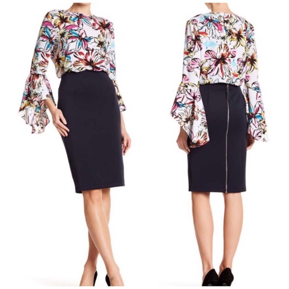 Black Slim Skirt by Catherine Malandrino, Size 14 - Picture 7 of 7